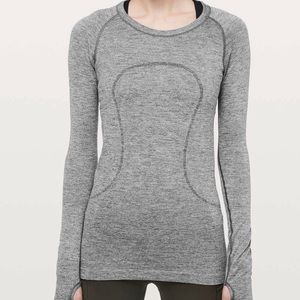 Grey Lululemon Swiftly Tech Long Sleeve
